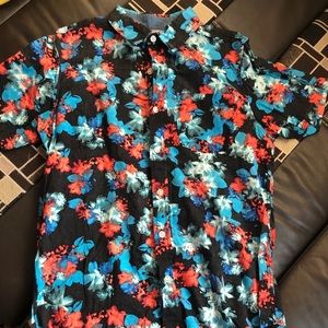 Men’s floral button down